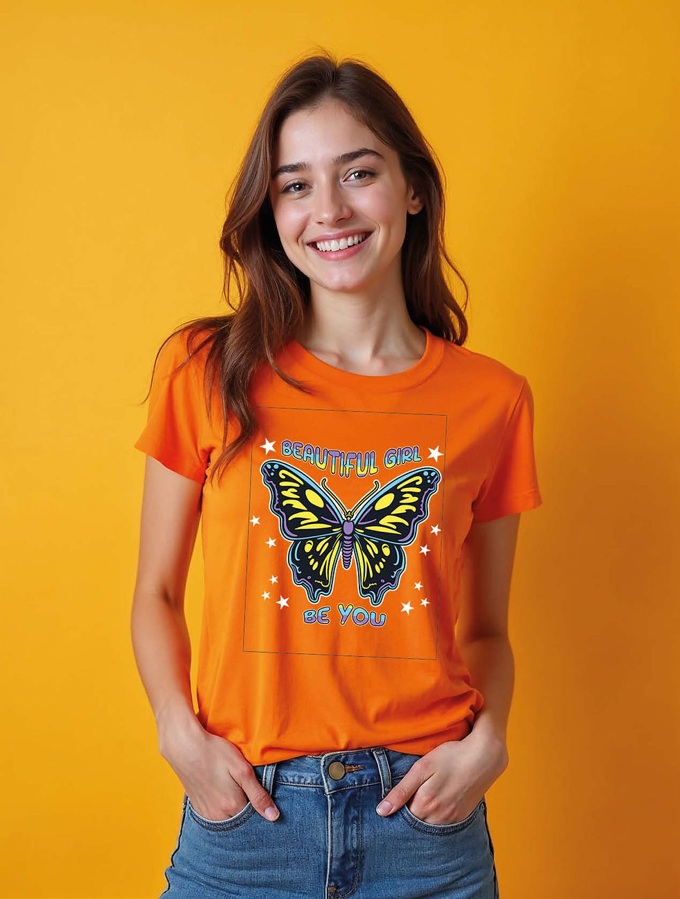 Thumbnail: beatiful girl be you Cool Women’s Printed Graphic Streetwear T-Shirt