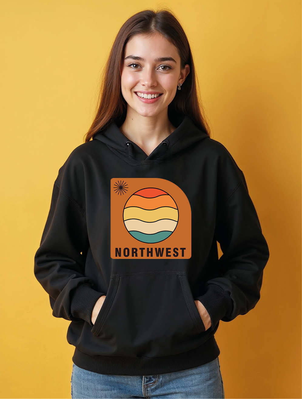 northwest Classic Women’s Printed Graphic Streetwear Hoodies – Premium Quality