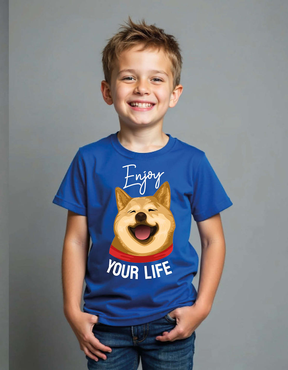 Thumbnail: Enjoy Your Time Printed T-Shirt for All Age