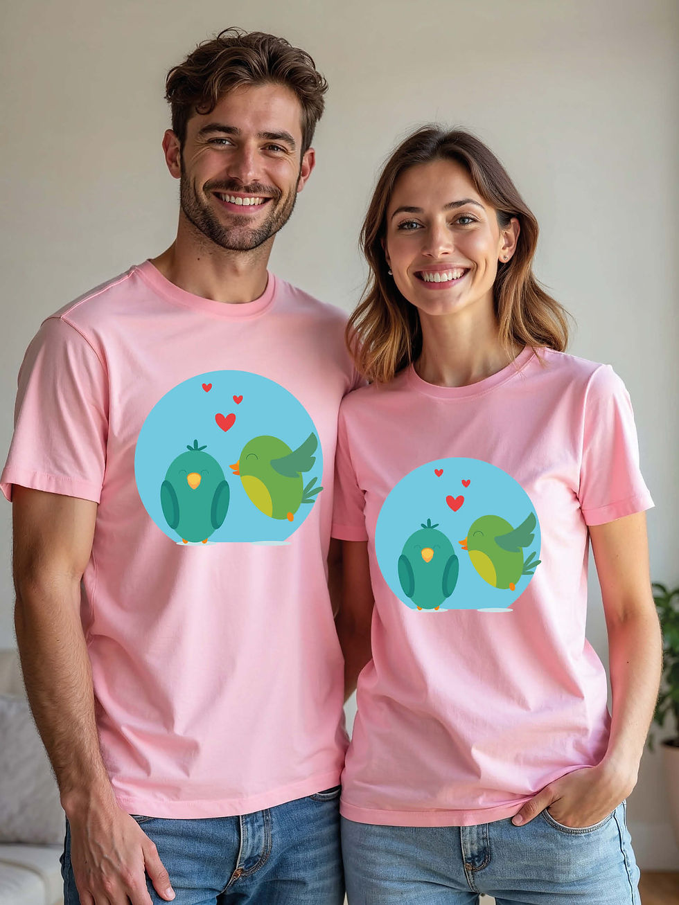 Thumbnail: Cute Animal Couple T-Shirt Lovers Edition – Low Price Offer
