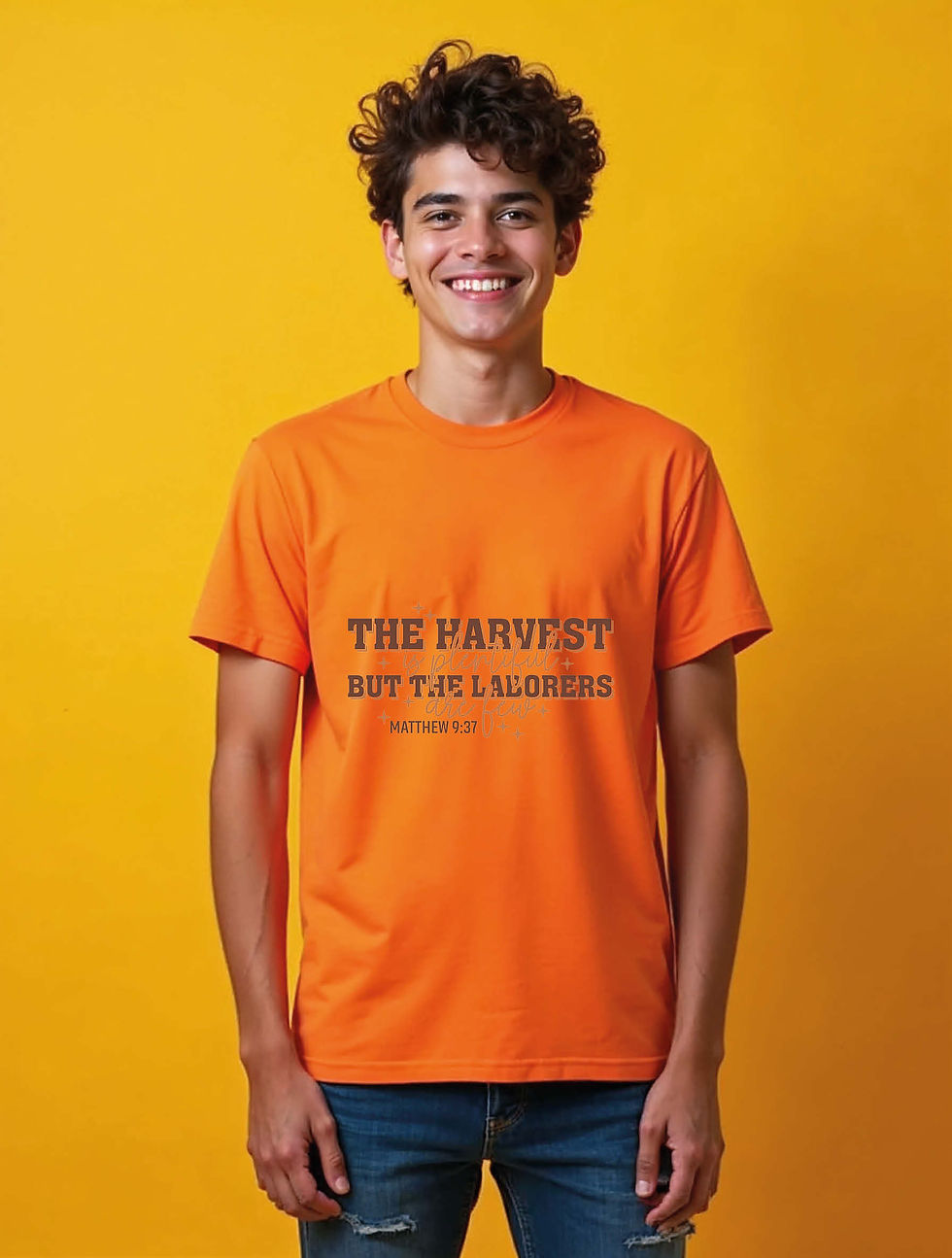 Thumbnail: the harvest is plentiful but the laborers are few matthew 9:37 Unisex T-Shirt