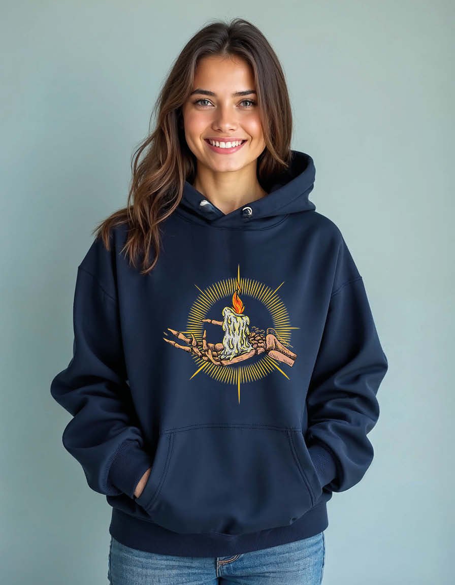 Thumbnail: Sacred Warrior Emblem Classic Unisex Printed Graphic Hoodies For Men & Women