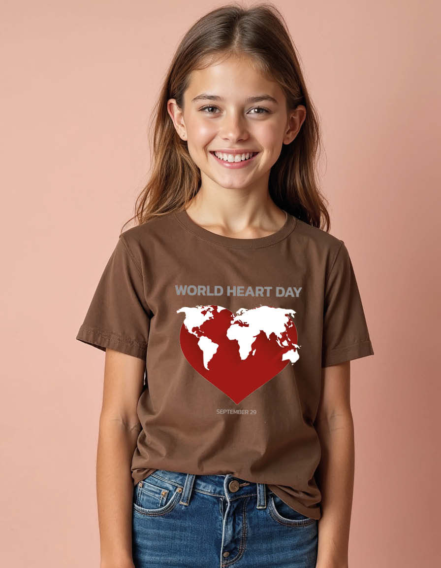 Thumbnail: world heart day Unisex printed graphic t shirt