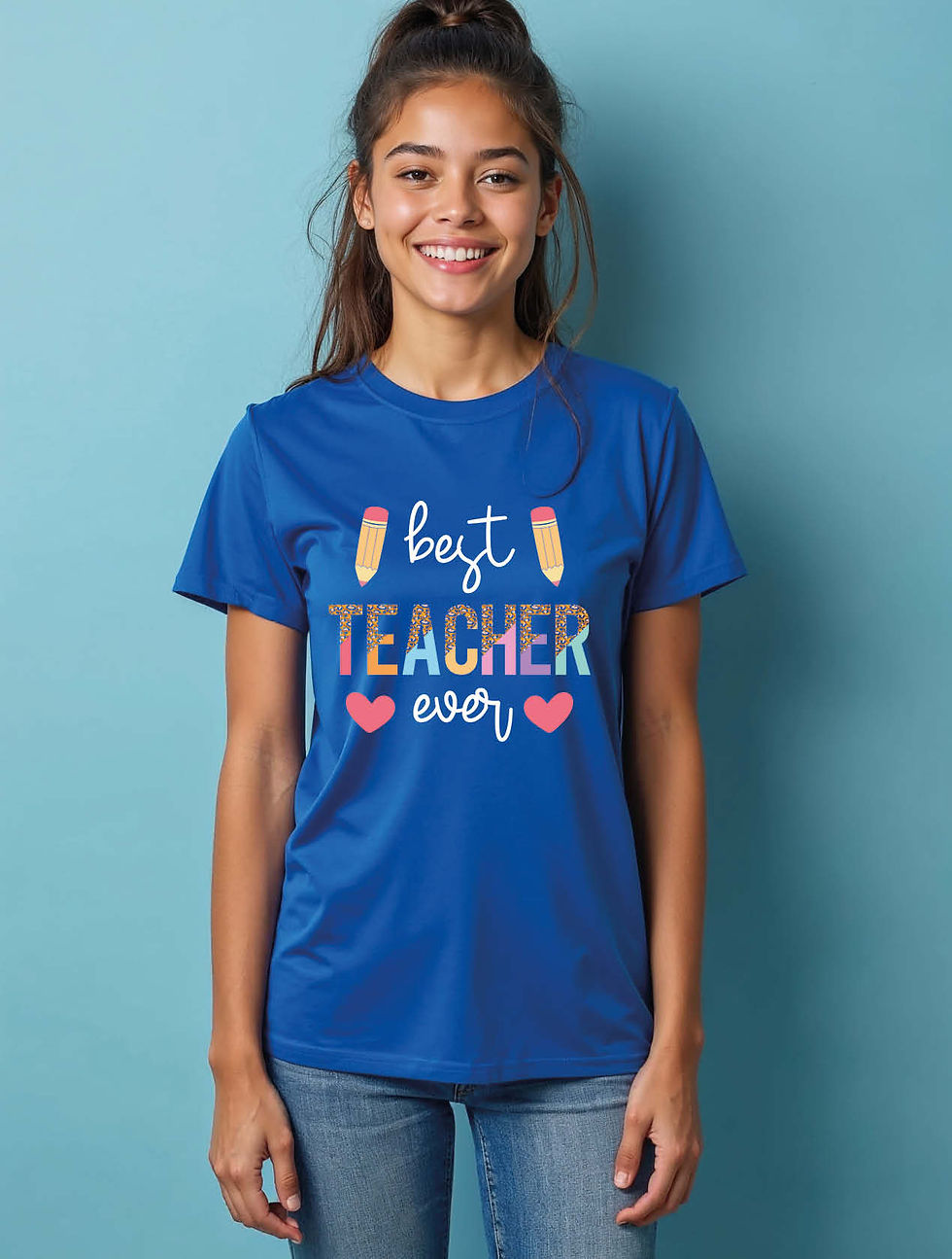 Thumbnail: best teacher ever Classic Women’s Printed Graphic Streetwear T-Shirt – Buy Now