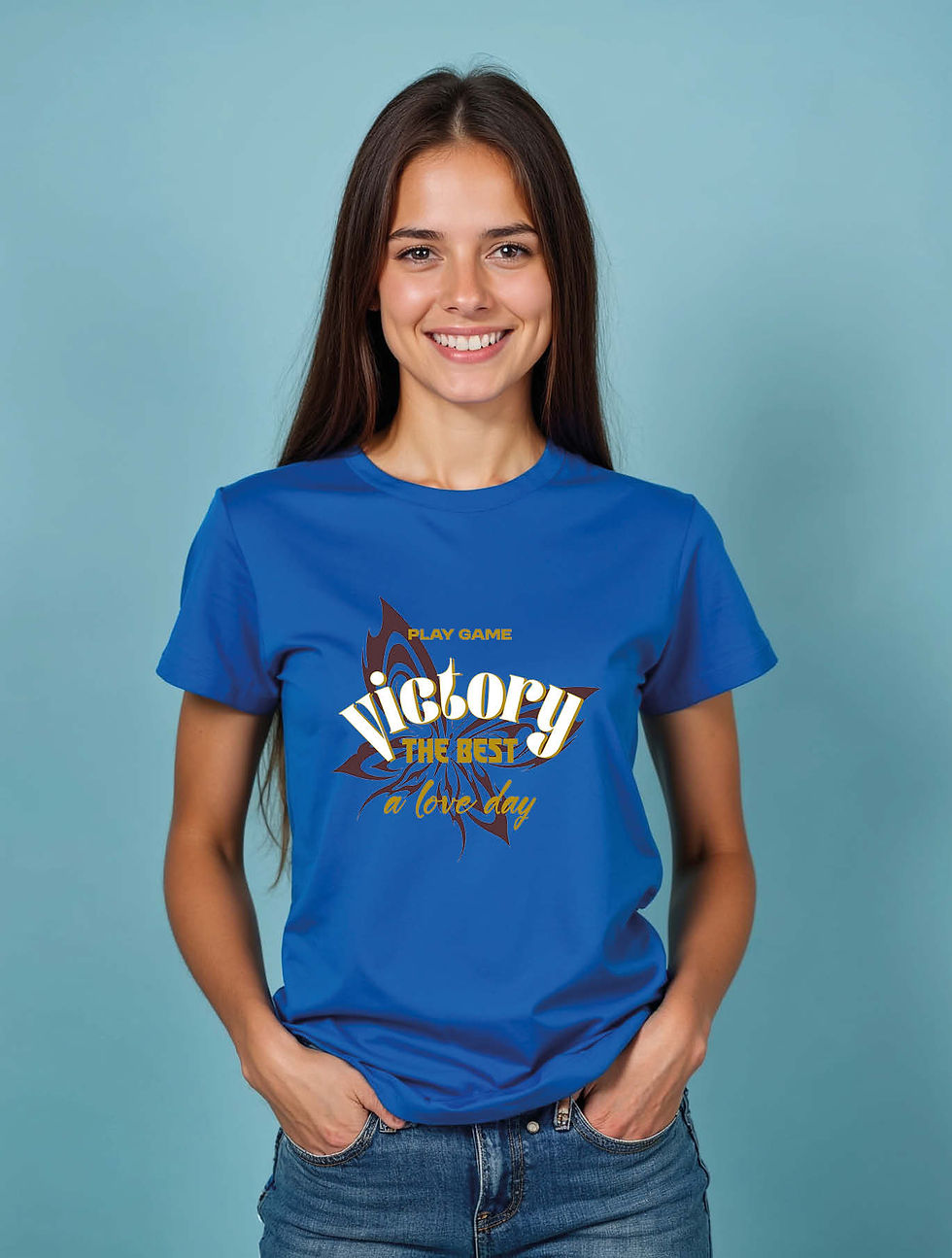 Thumbnail: play game victory the best a love dayTrendy Women’s graphic T-Shirt
