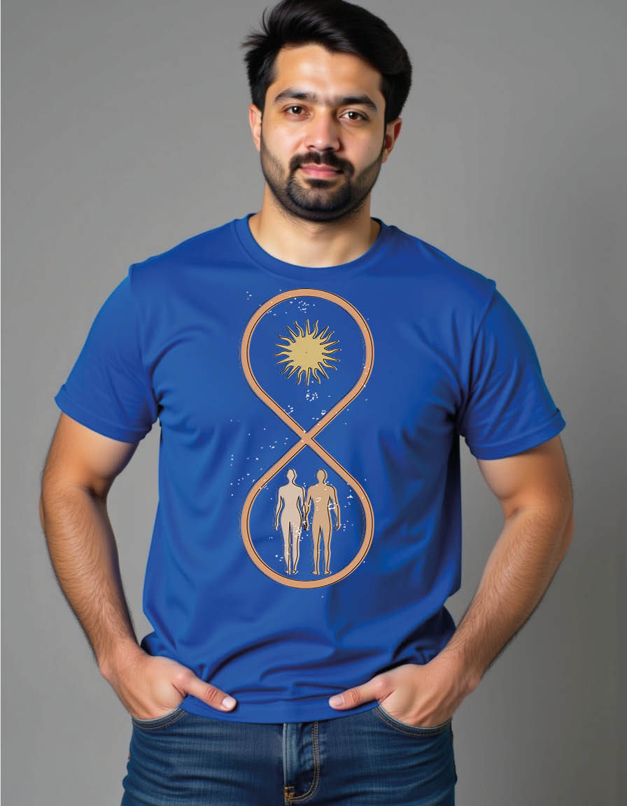 Thumbnail: conceptual relationships with silhouette mens printed graphic t shirts