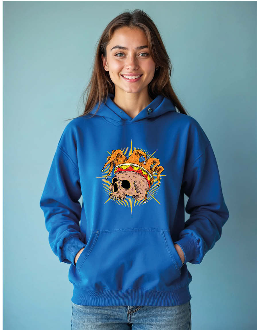 Thumbnail: Horror clown zeichnug Unisex Printed Graphic Hoodies