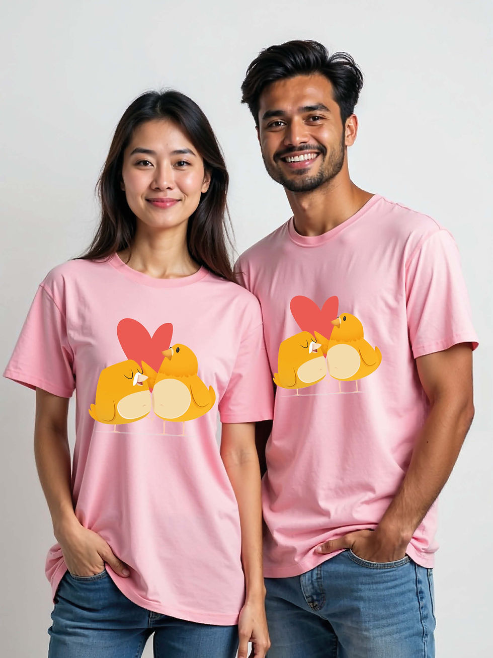 Thumbnail: Trendy Cartoon Couple T-Shirt Lovers Edition – Hot Deal