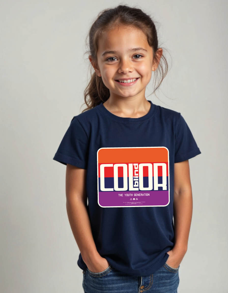 coloab blind Classic Cotton T-Shirt for Adults & Kids – Trendy Print Design