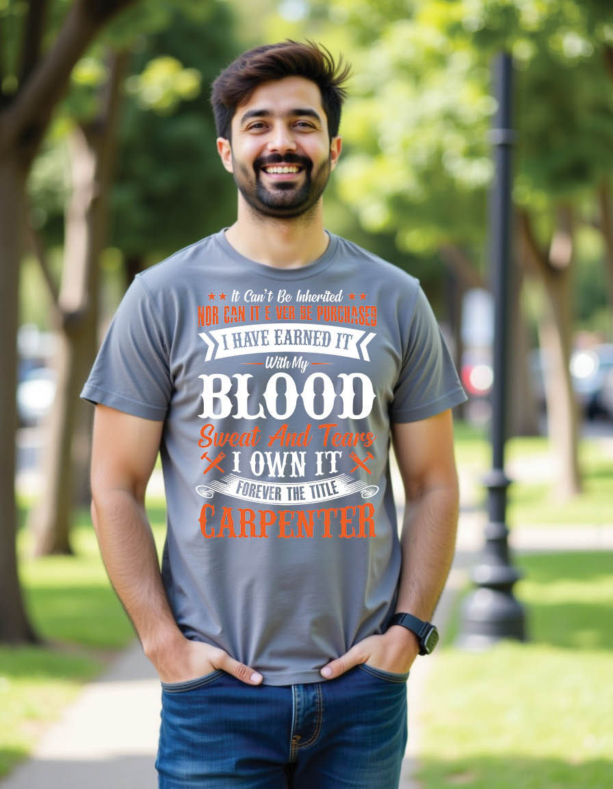 Thumbnail: carpenter quotes mens printed graphic t shirt