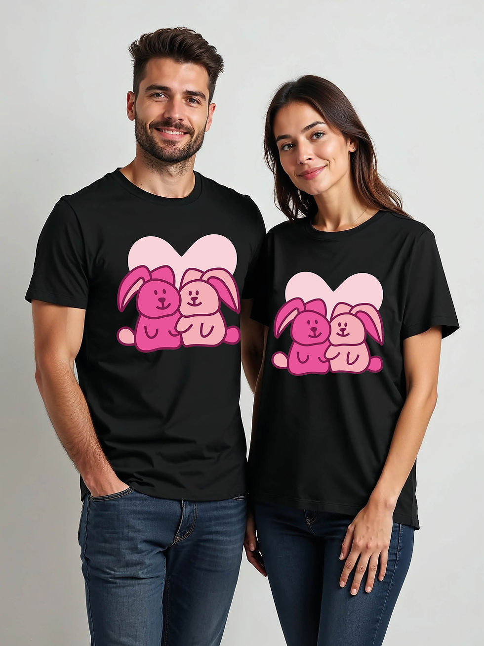 Thumbnail: Trendy Cartoon Couple T-Shirt Lovers Edition – Hot Deal