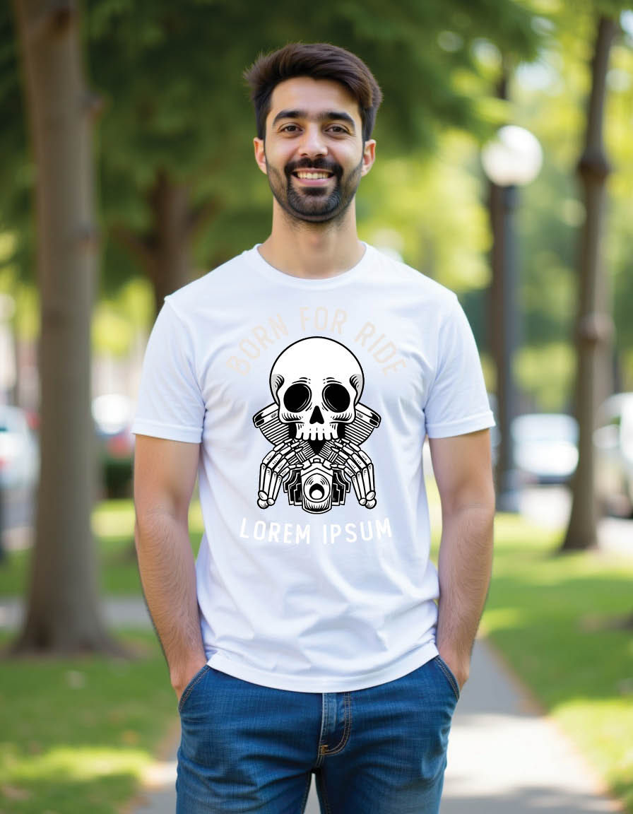 Thumbnail: skull icon mens printed graphi t shirts