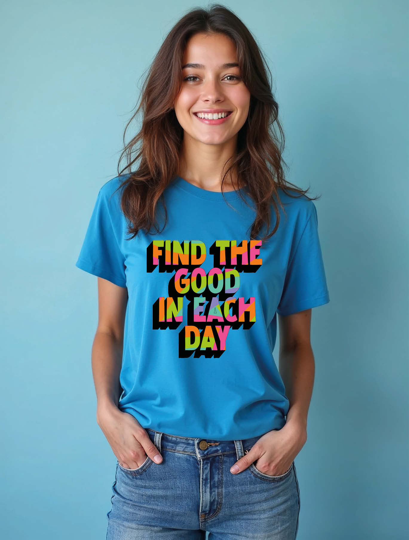 find the good in each day Casual Women’s Printed T-Shirt – Sale