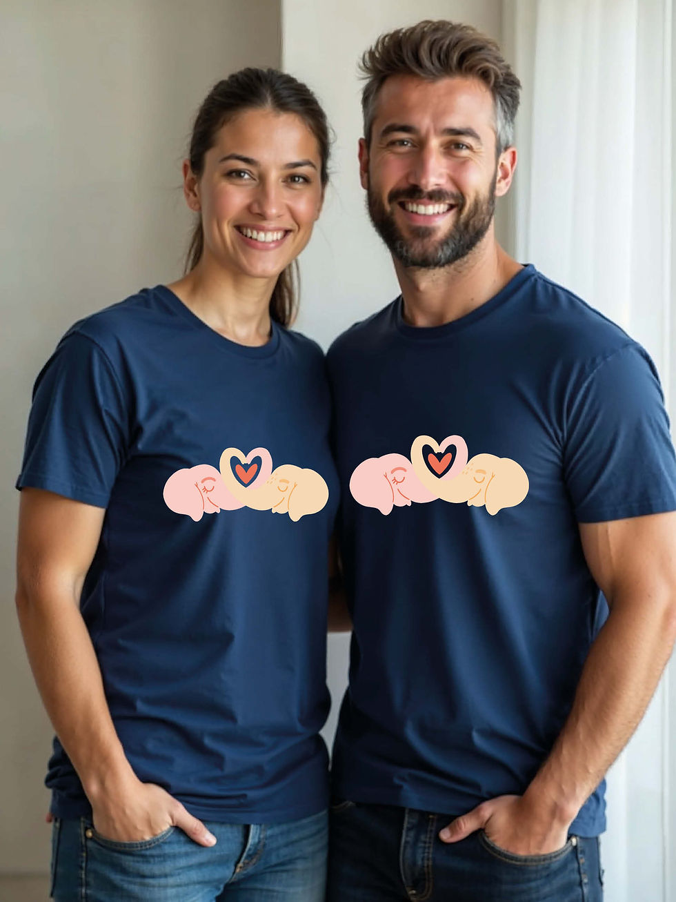 Thumbnail: Trendy Animal Couple T-Shirt Lovers Edition – Premium Quality