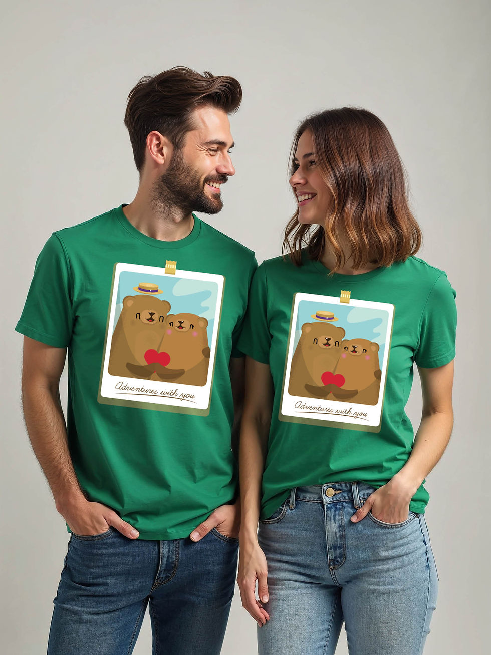 Thumbnail: Soulmates Cartoon Couple T-Shirt Lovers Edition – Buy Now