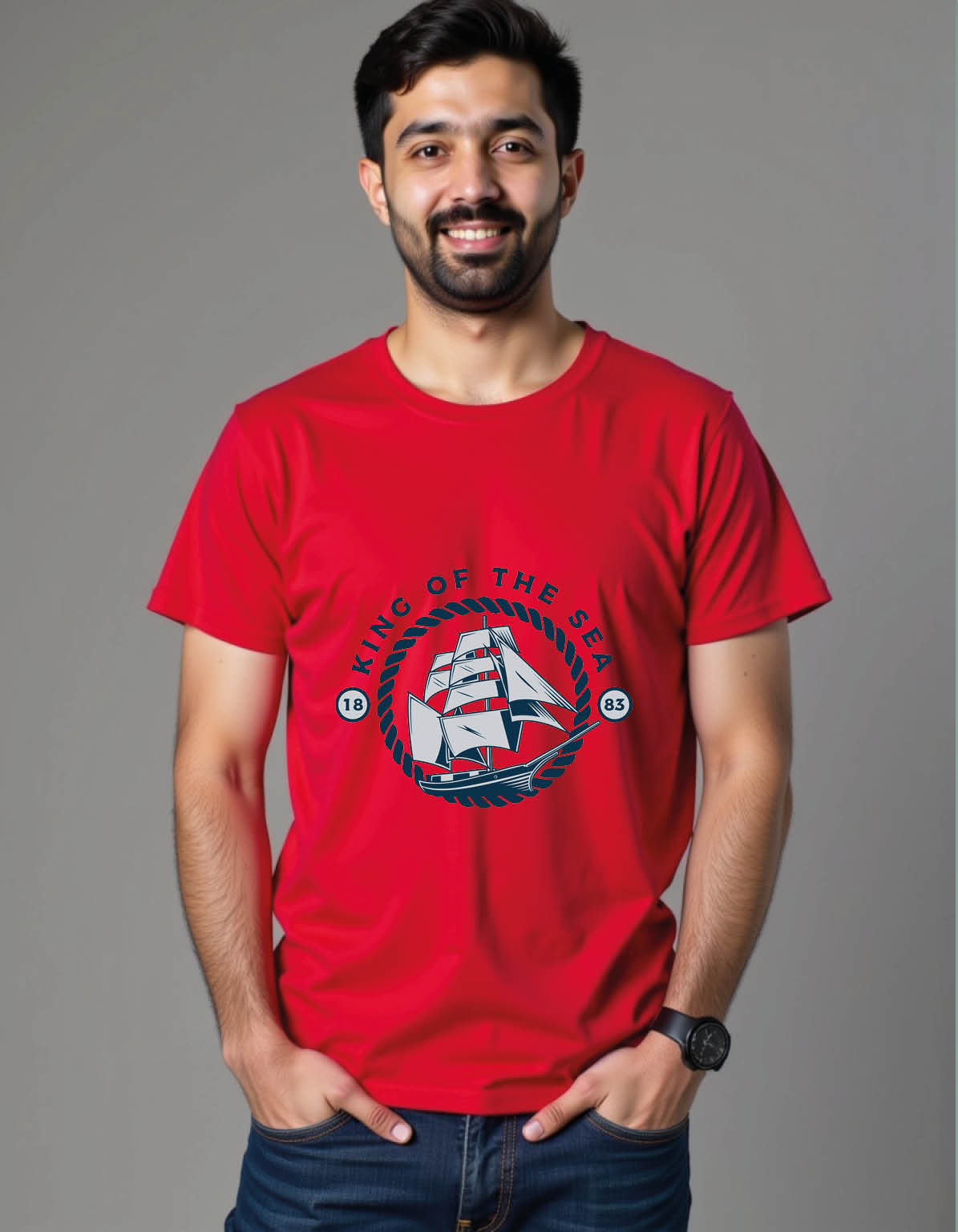 boating mens printed graphic t shirt
