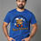 Thumbnail: walking retro cartoon delivery box package character mens printed graphic tshirt