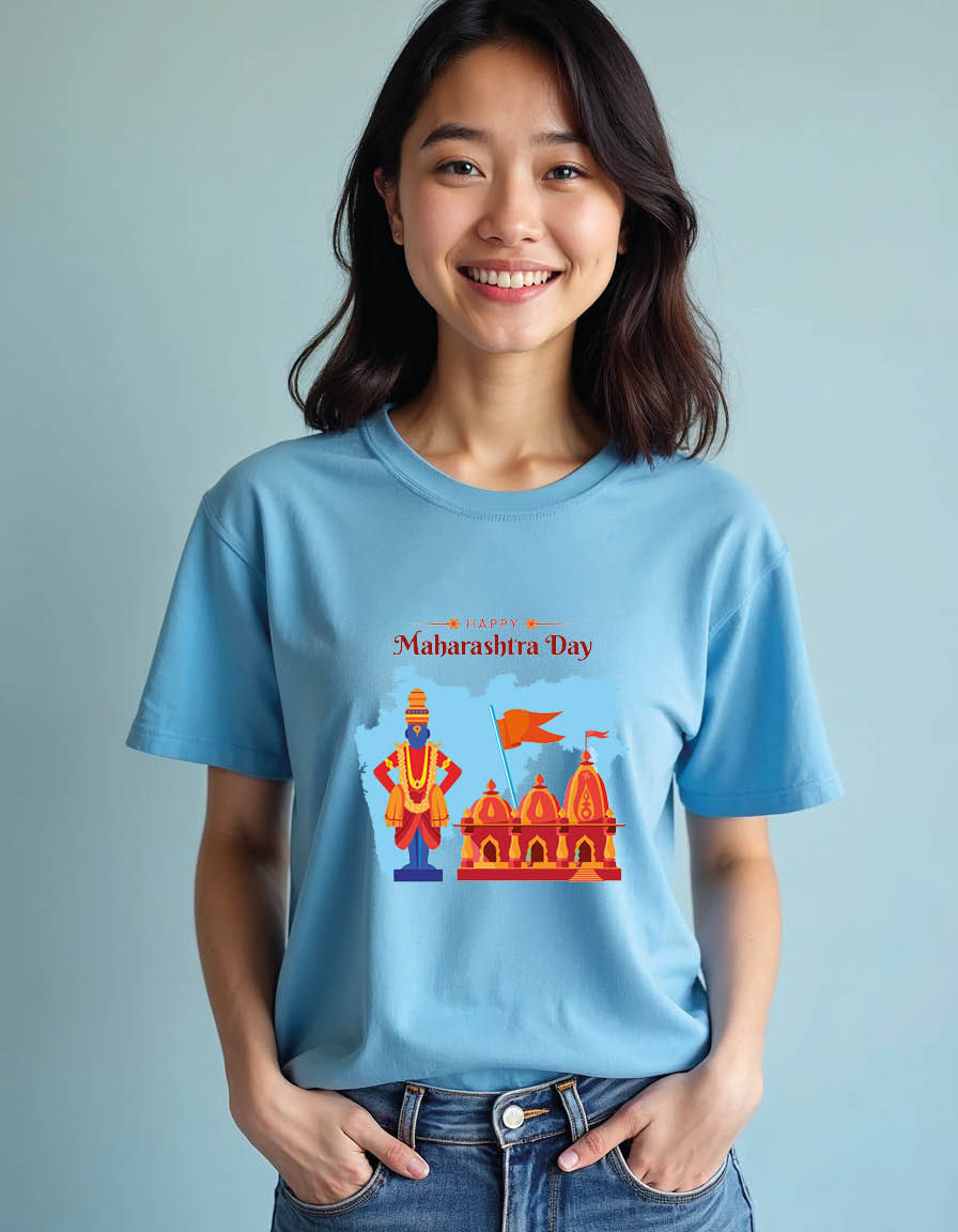 Thumbnail: Happy maharistaha day Unisex printed graphic t shirt