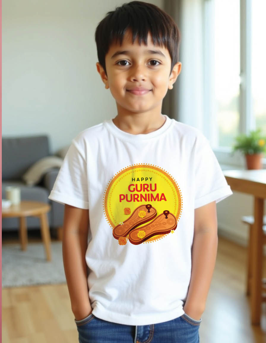 Thumbnail: Happy guru purnima Unisex printed graphic t shirt