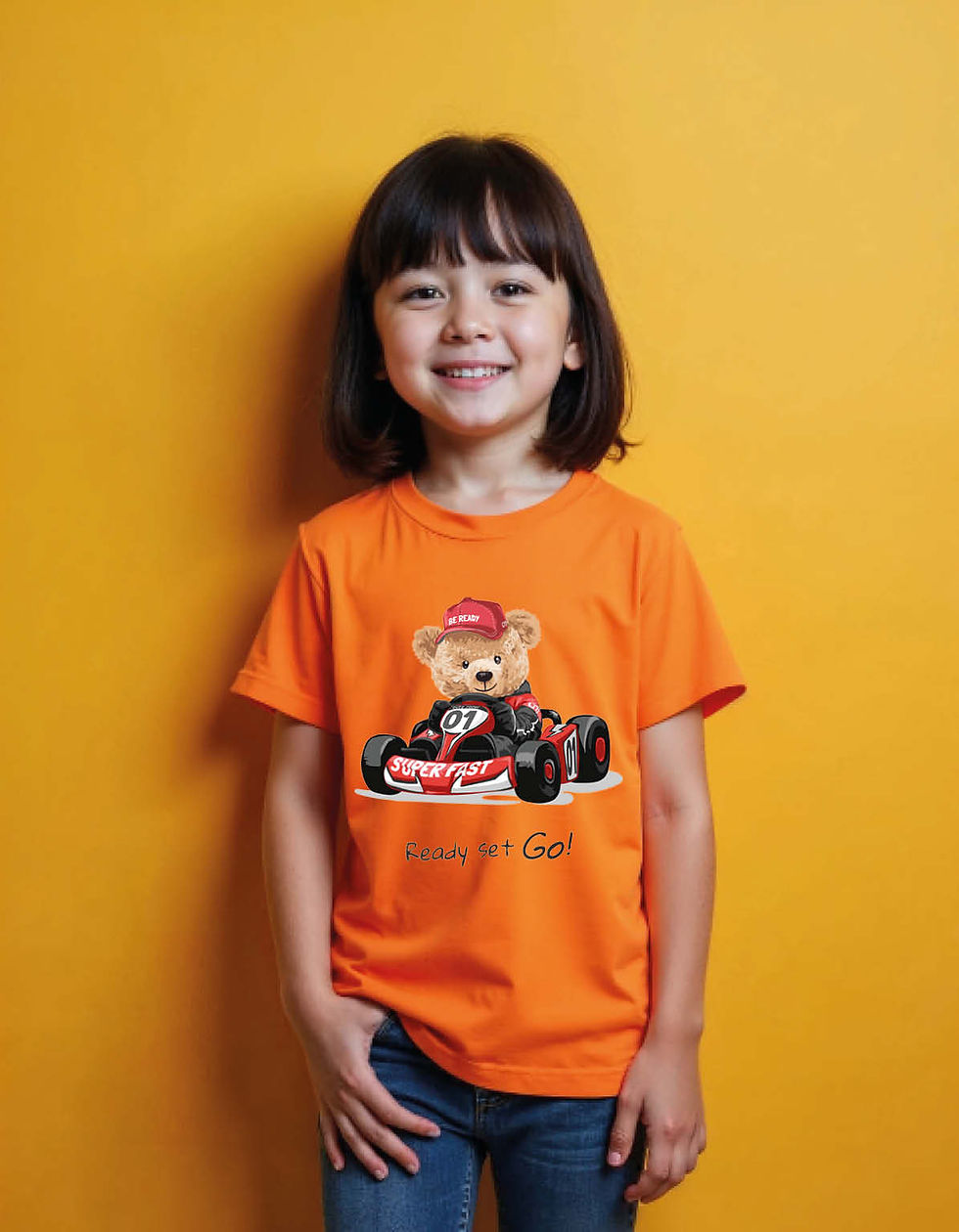 Thumbnail: Ready Set Go Printed T-Shirt for All age