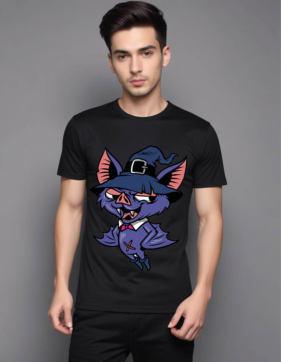 Thumbnail: batwitch mens printed graphic t shirt