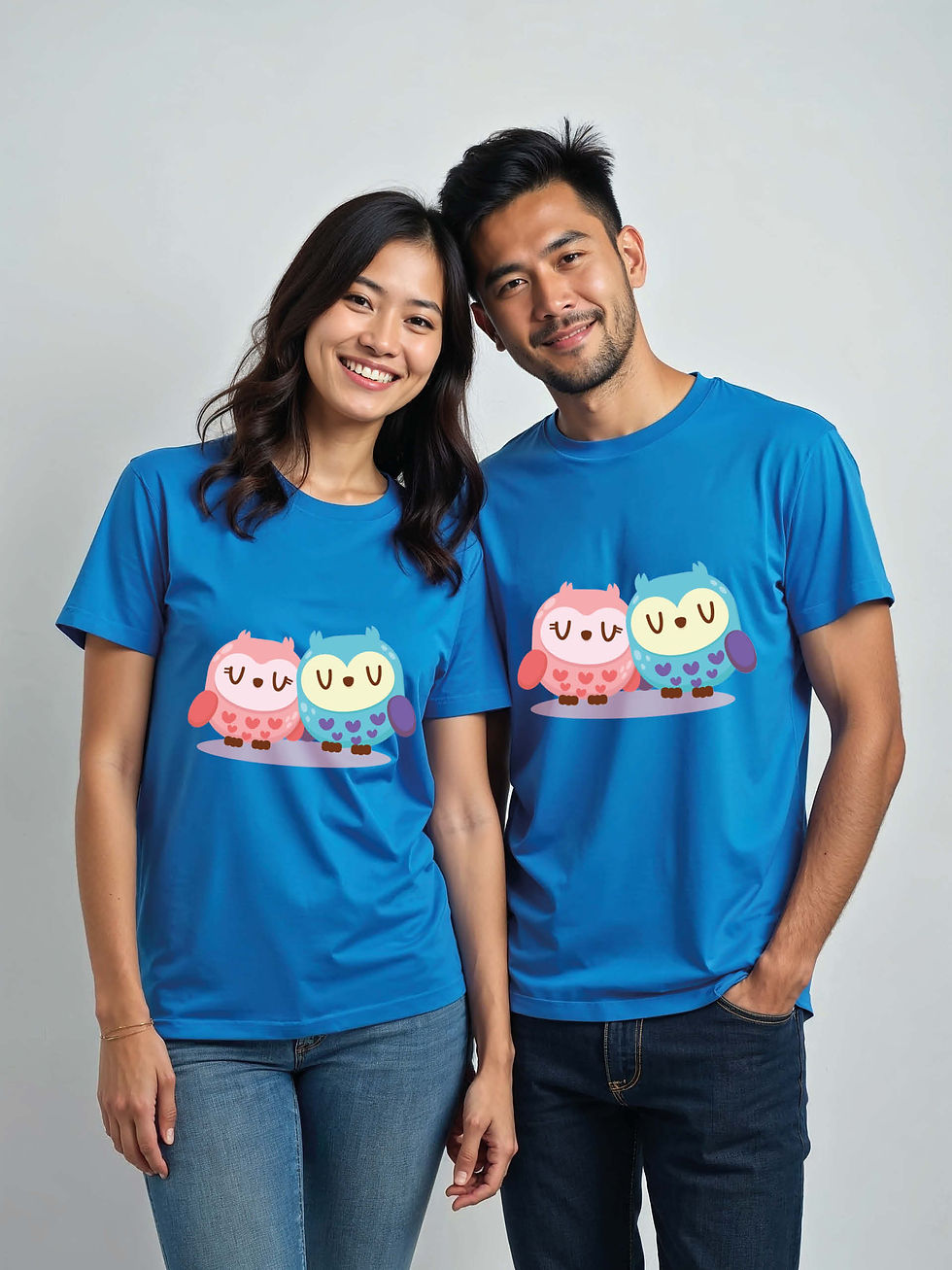 Stylish Cartoon Couple Matching Tee Lovers Edition – Limited Stock