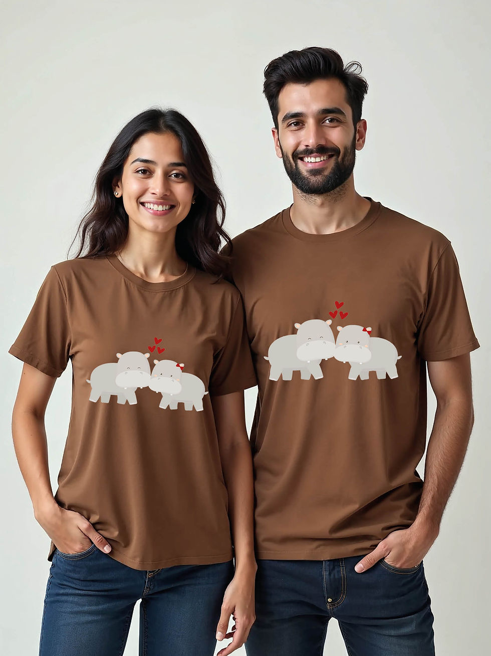 Thumbnail: Stylish Cartoon Couple Matching Tee Lovers Edition – Shop Now