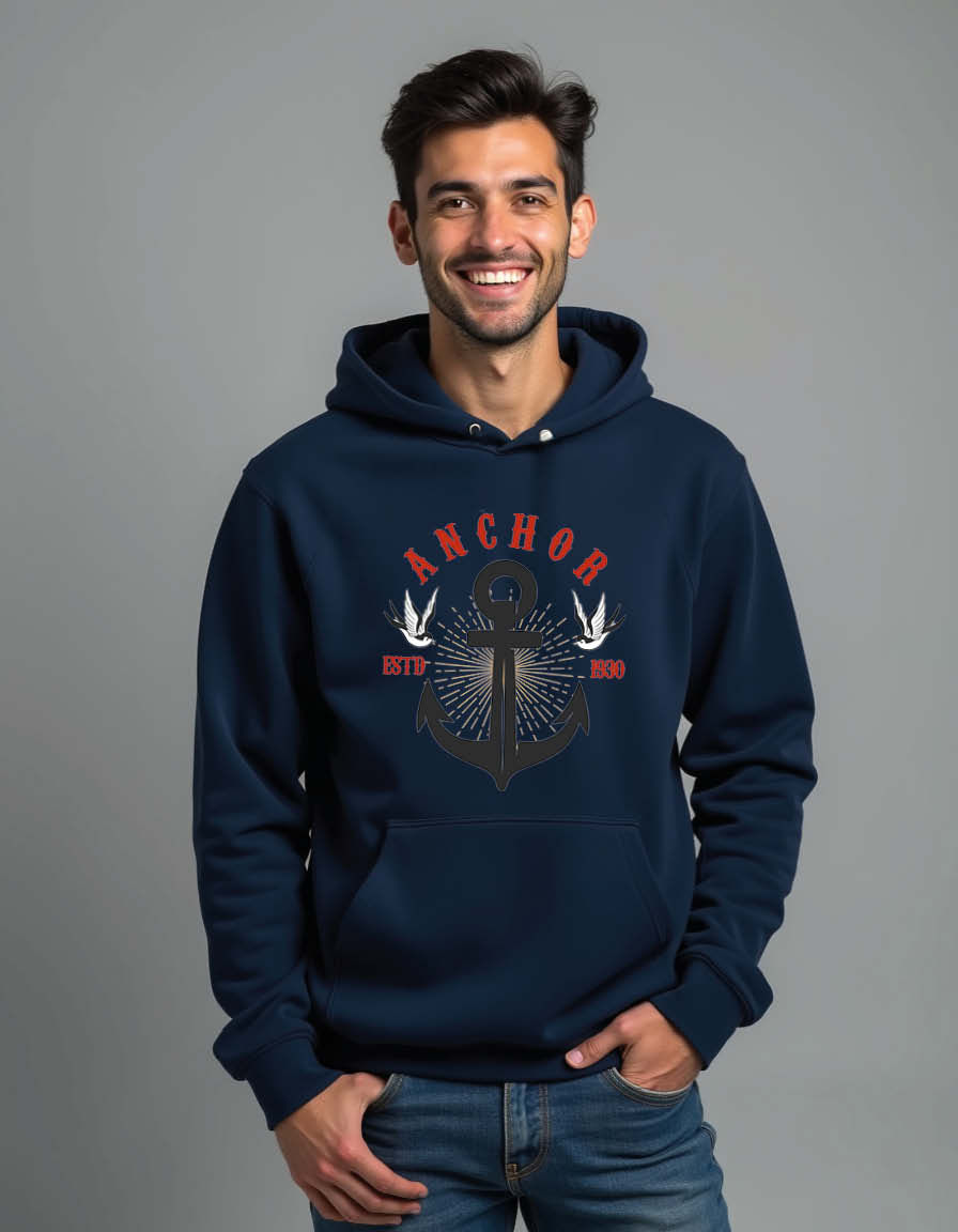 Thumbnail: anchor Urban Unisex Printed Graphic Hoodies For Men & Women