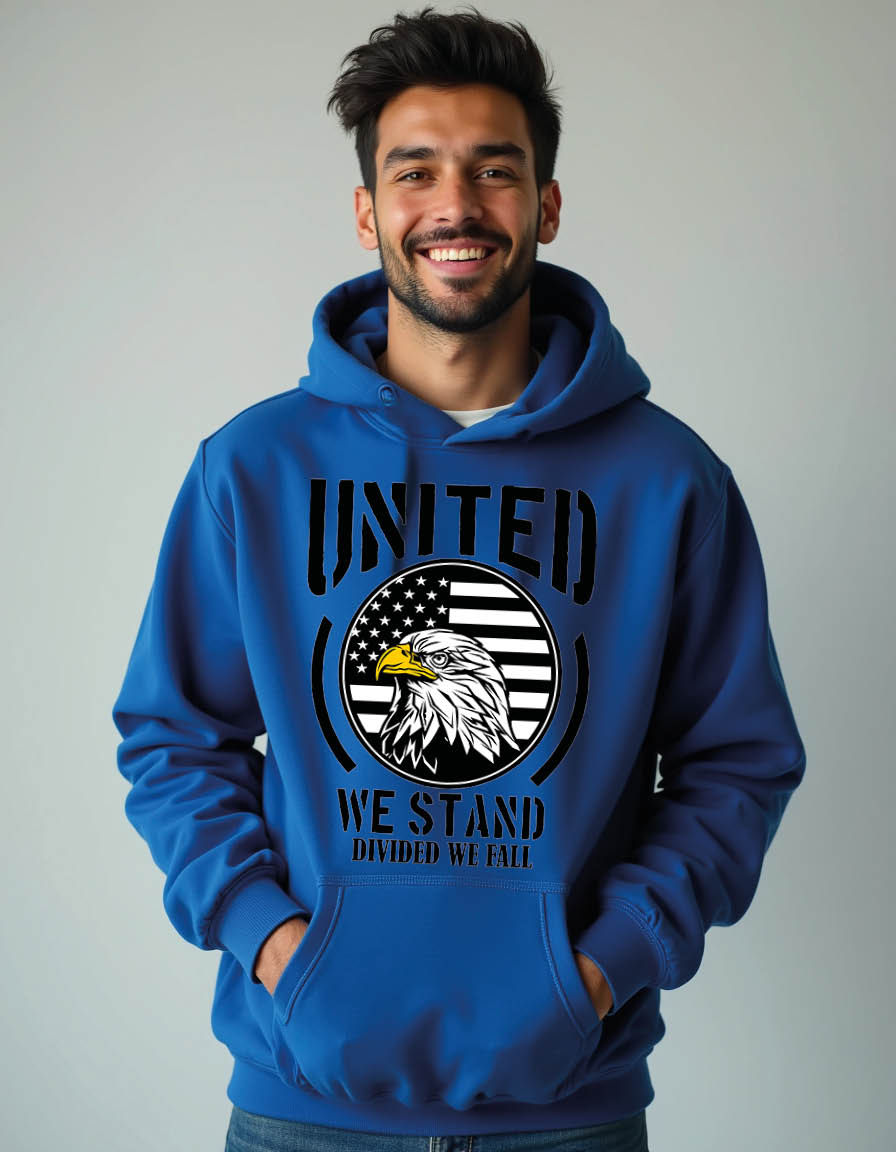 Thumbnail: united we stand Men’s Streetwear Graphic Printed Hoodie – Exclusive Graphic