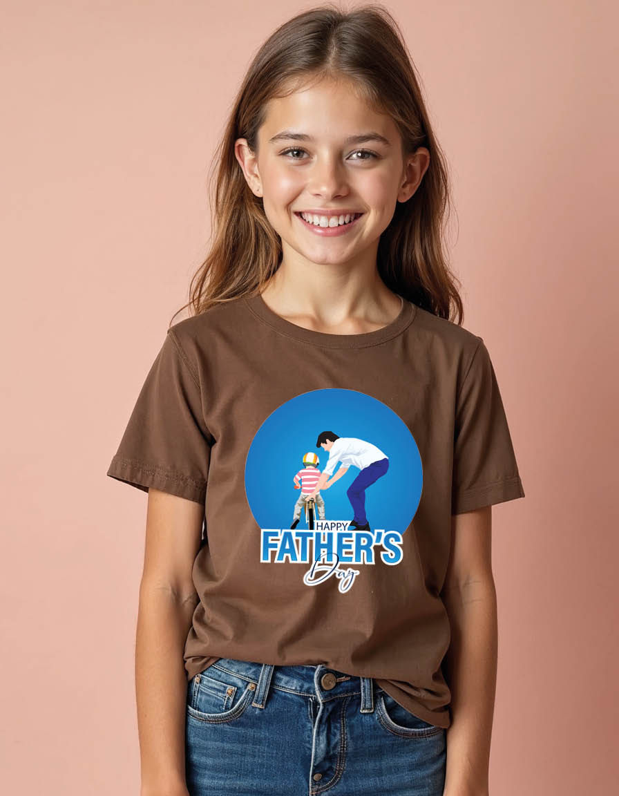 Thumbnail: Happy Fathers day Unisex printed graphic t shirt