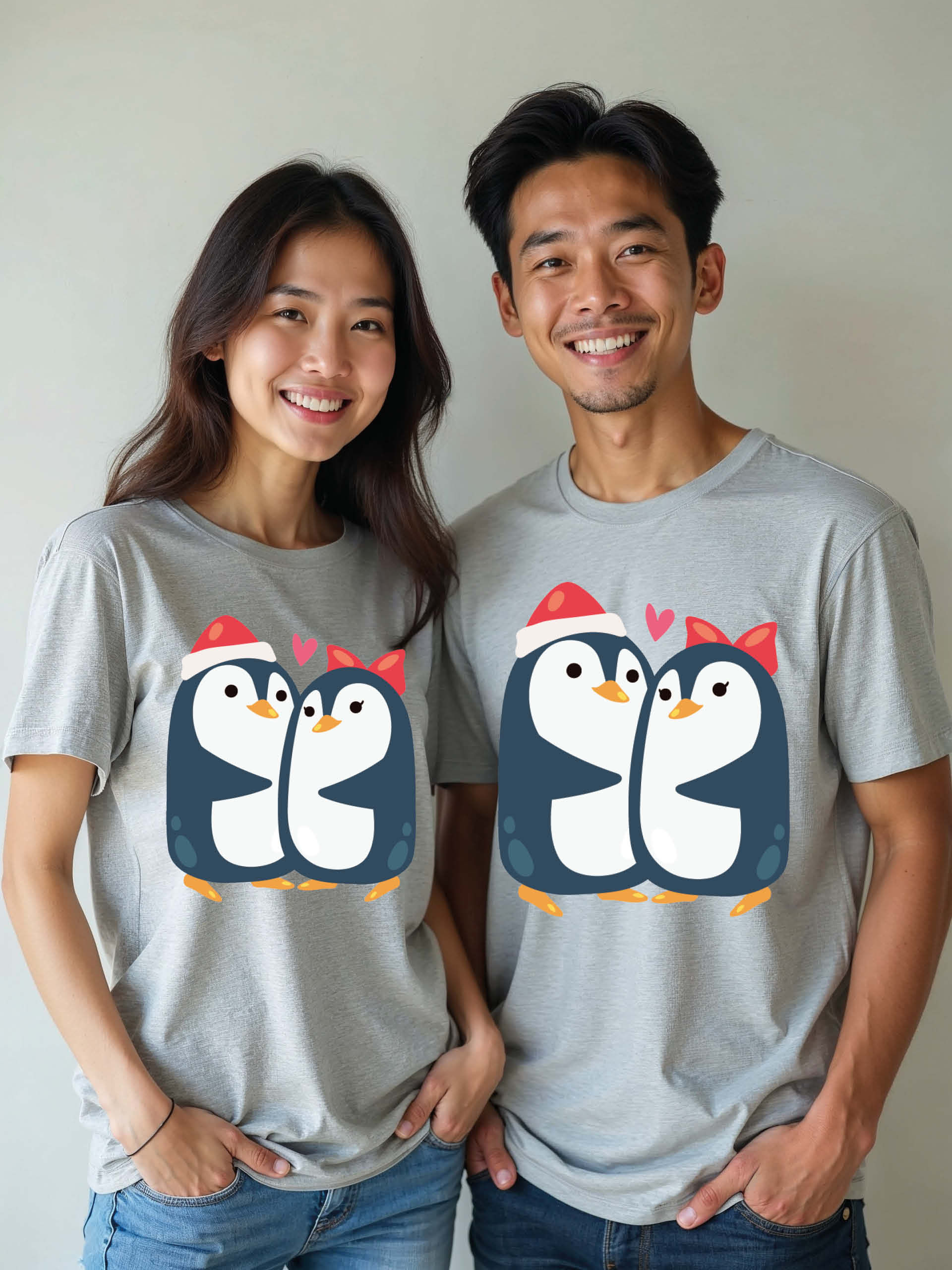 Trendy Animal Couple Matching Tee Lovers Edition – Best Price