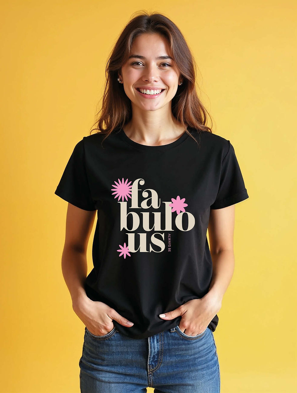 Thumbnail: fabulous always bee Classic Women’s Printed Graphic T-Shirt – Sale