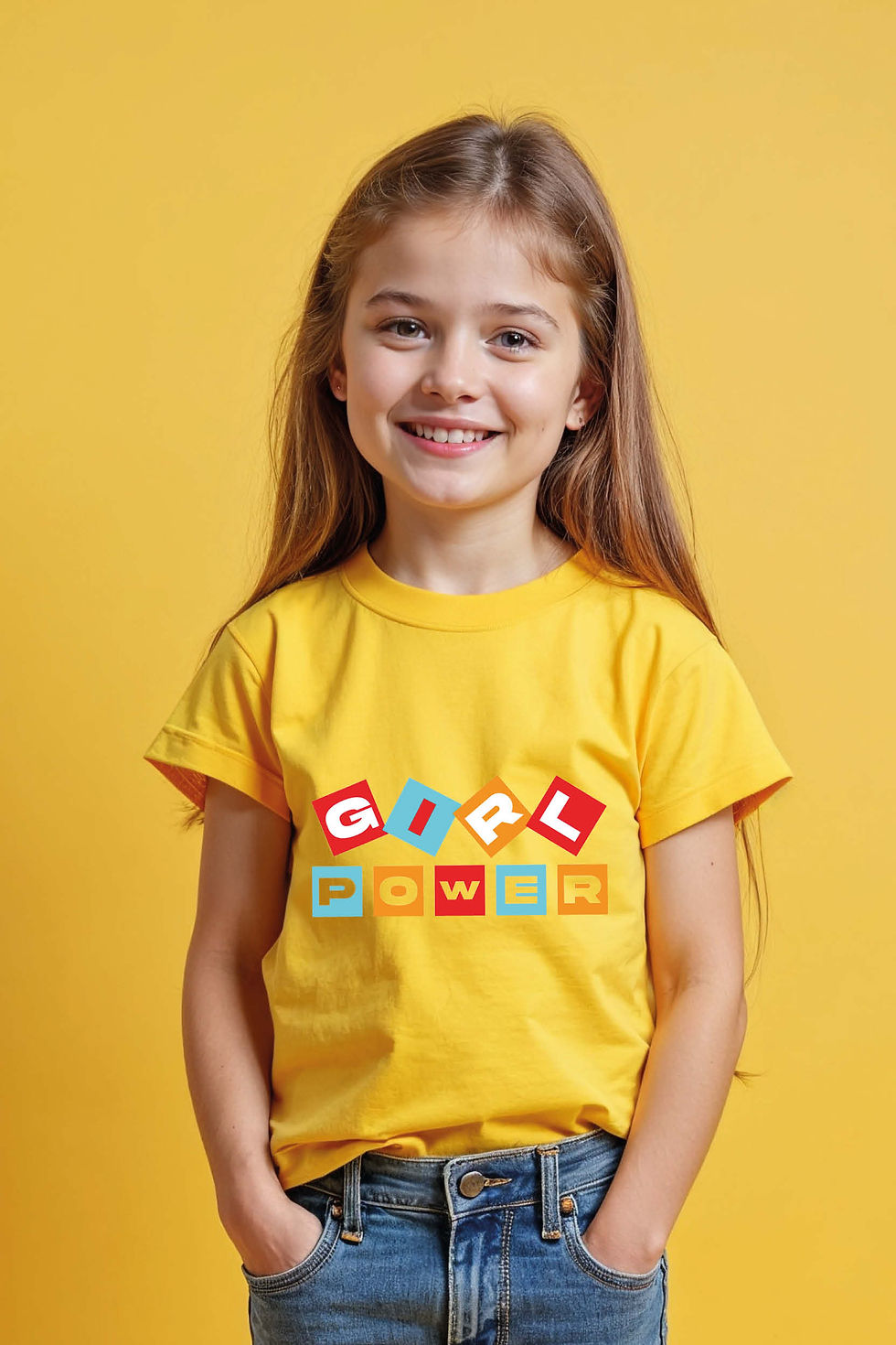 Thumbnail: girl power Trendy Printed T-Shirt for Boys & Girls stylish printed tees