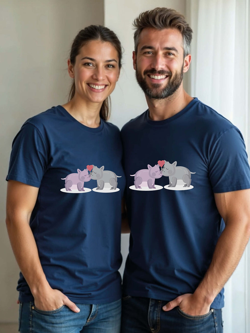 Thumbnail: Couple Goals Animal Couple Matching Tee Lovers Edition – Sale