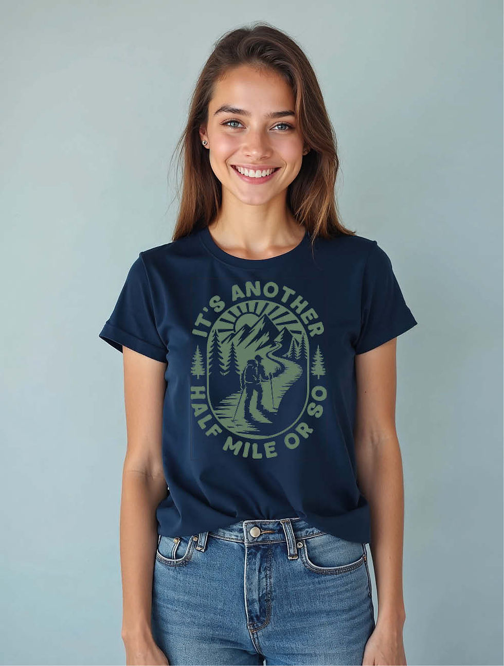 Thumbnail: Its another half mile orso Chic Women’s Graphic T-Shirt – Hot Deal