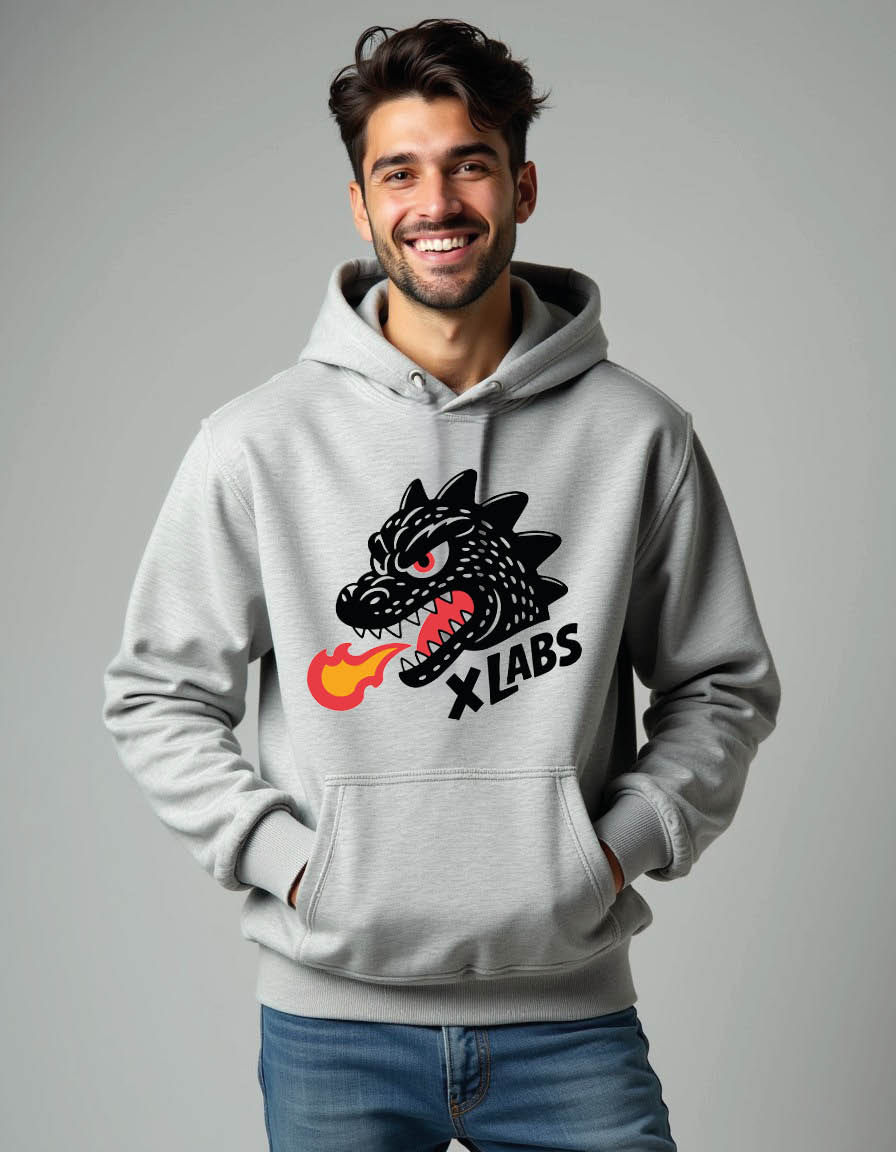 Thumbnail: x labs Streetwear Men’s  Printed Hoodie – Limited Edition Fashion | New