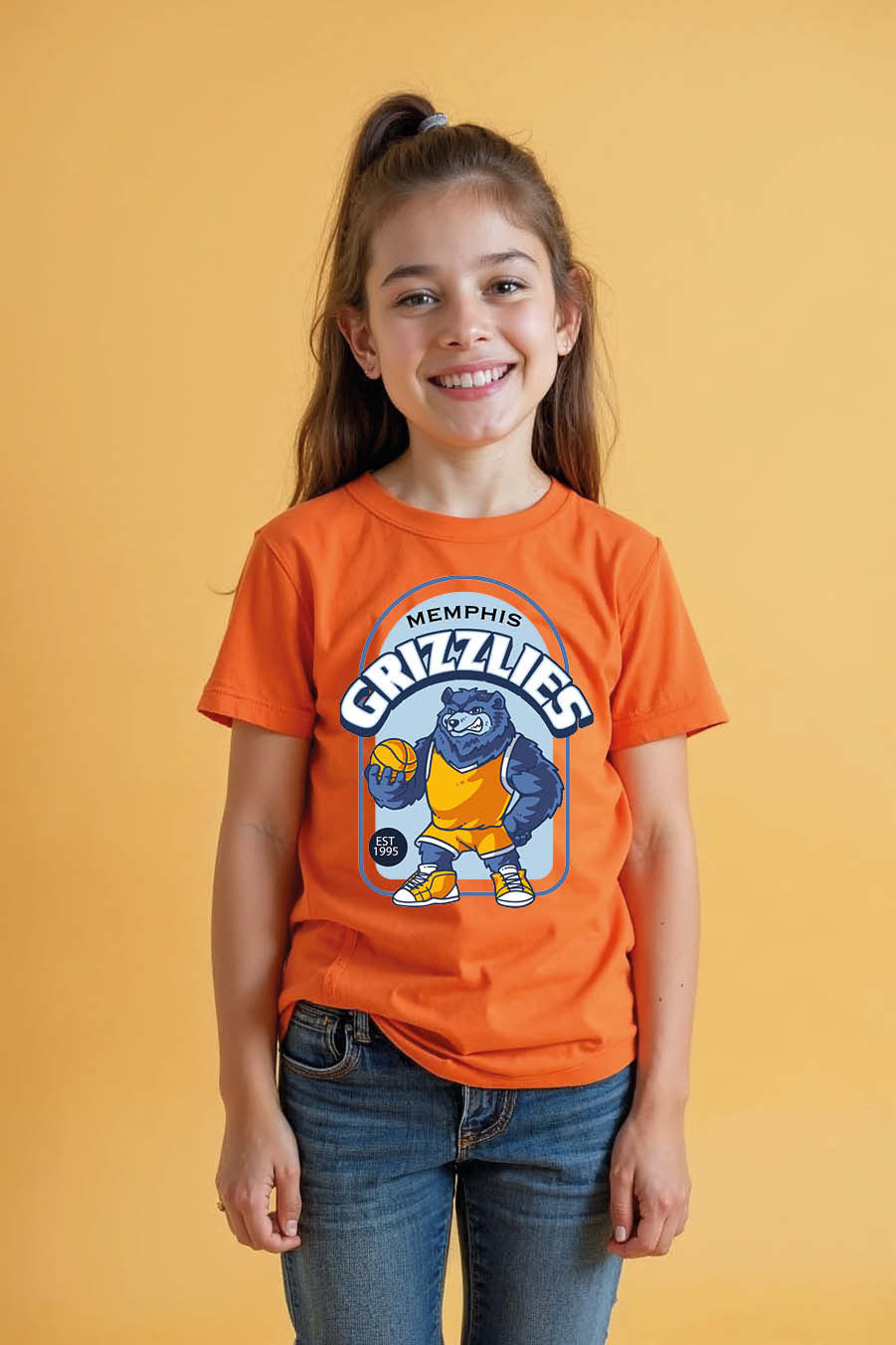 Thumbnail: Grizzies Cute Casual Kids Printed T-Shirt – Quote Print Design for Boys & Girls