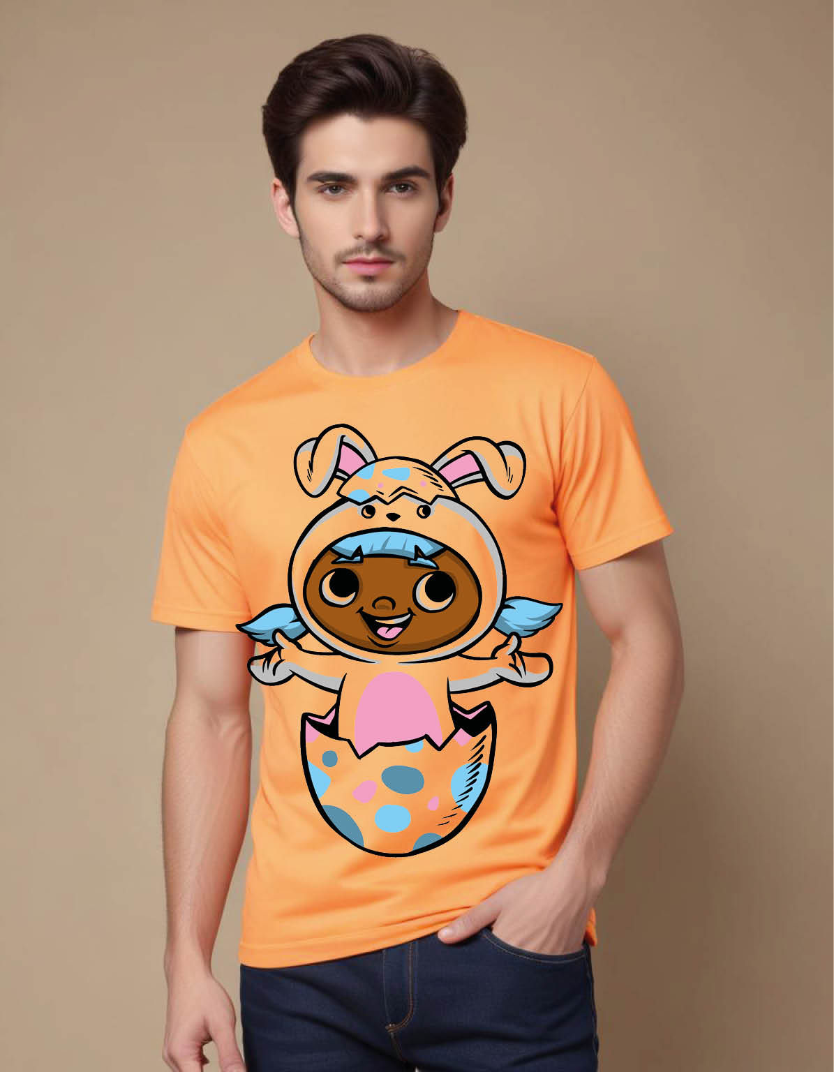 bunny girl mens printed graphic t shirt