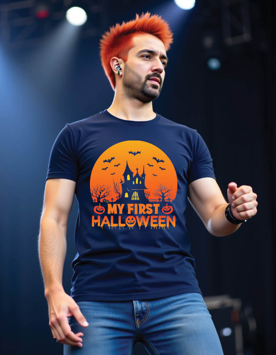 Thumbnail: my first halloween halloween mens printed graphic t shirt