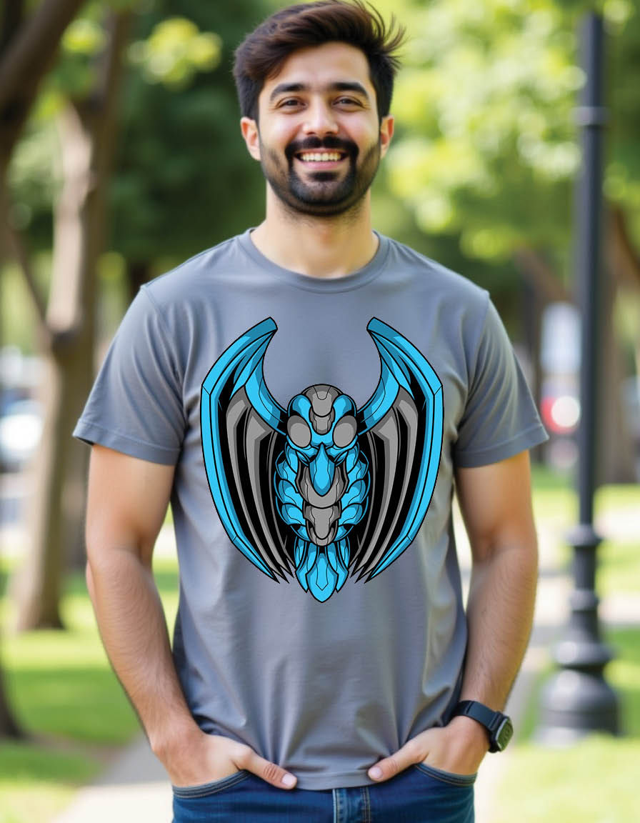 Thumbnail: iron bird mens printed graphic t shirt