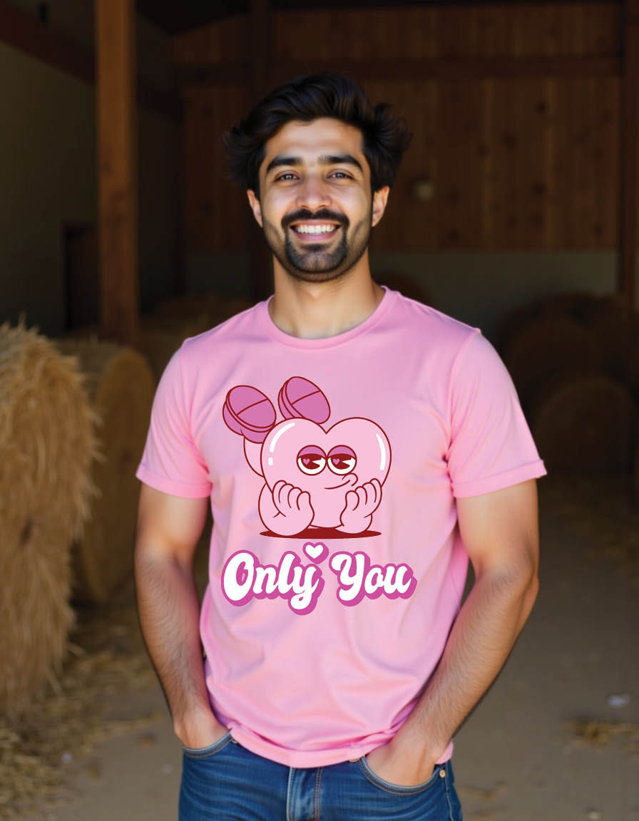 groovy valentine character mens printed graphic t shirts
