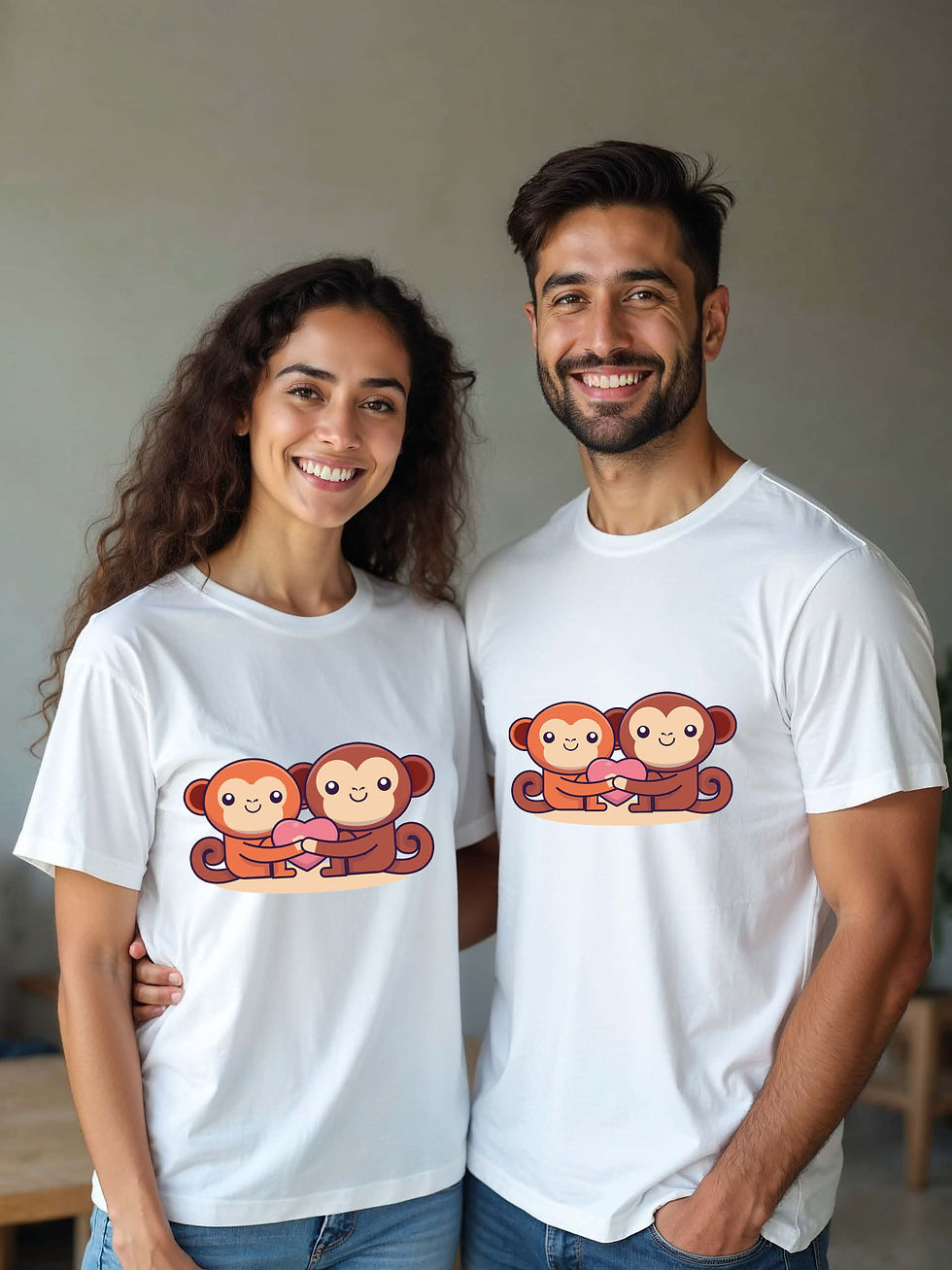 Thumbnail: Trendy Animal Couple T-Shirt Lovers Edition – Low Price Offer