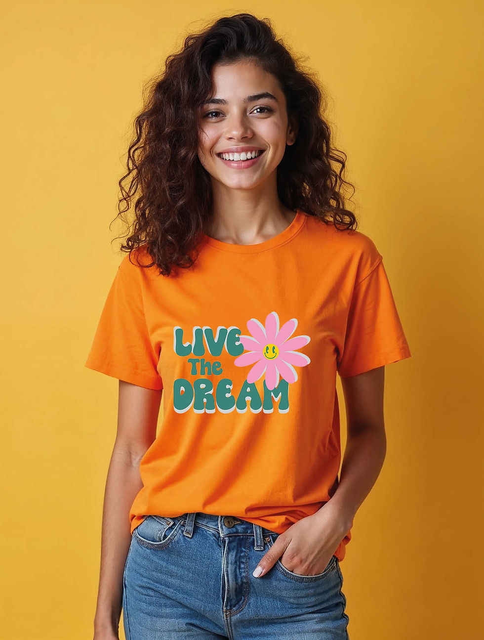 Thumbnail: live the dream Urban Women’s Streetwear T-Shirt – Sale