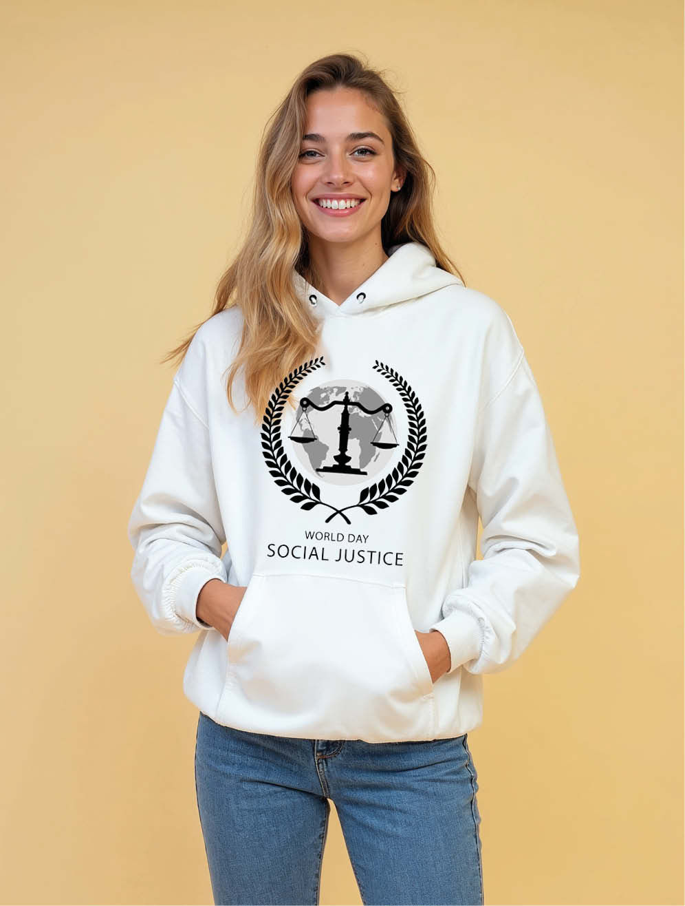 world day social justice Chic Women’s Printed Streetwear Hoodies – Fast Delivery