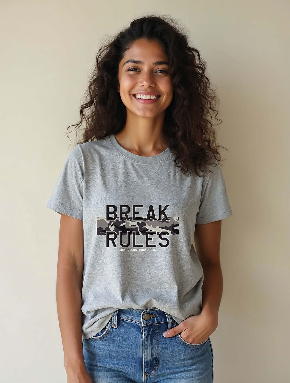 Thumbnail: Break the rules Trendy Women’s Streetwear T-Shirt – Best Price