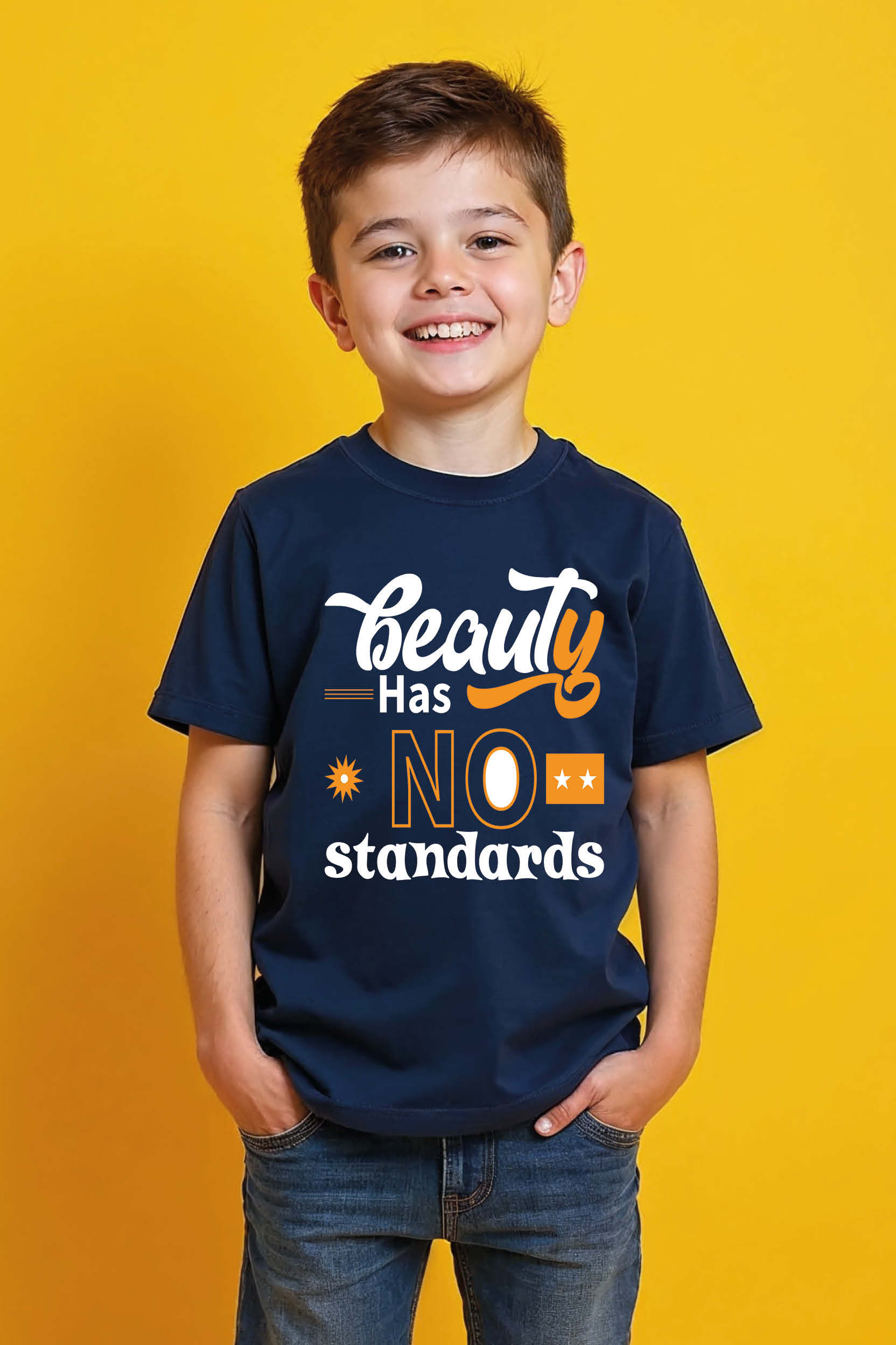 beauty has no standards Stylish Printed T-Shirt for Boys & Girls