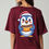 Thumbnail: Cute Penguin with Burger causal Unisex Oversized Drop Shoulder T-Shirt