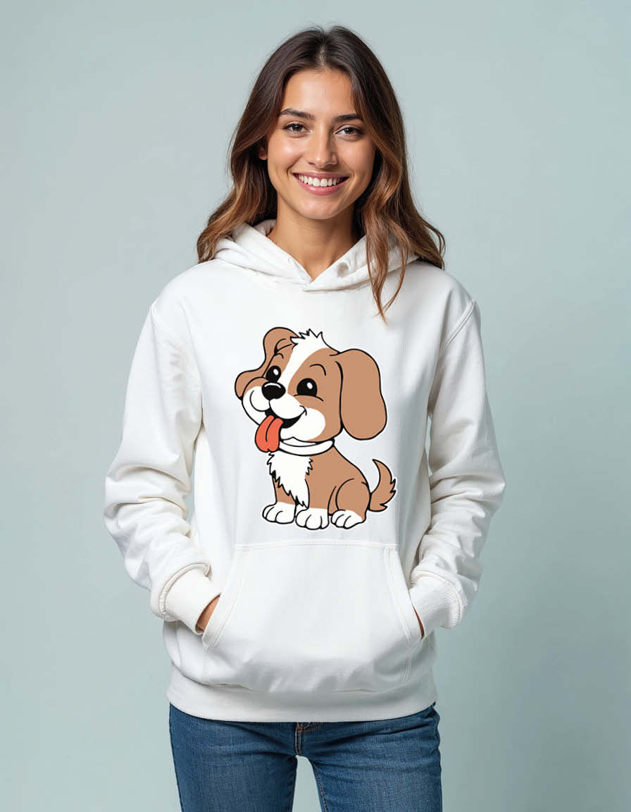 Thumbnail: Playful Pet Unisex Graphic Printed Hoodies for mens & womens