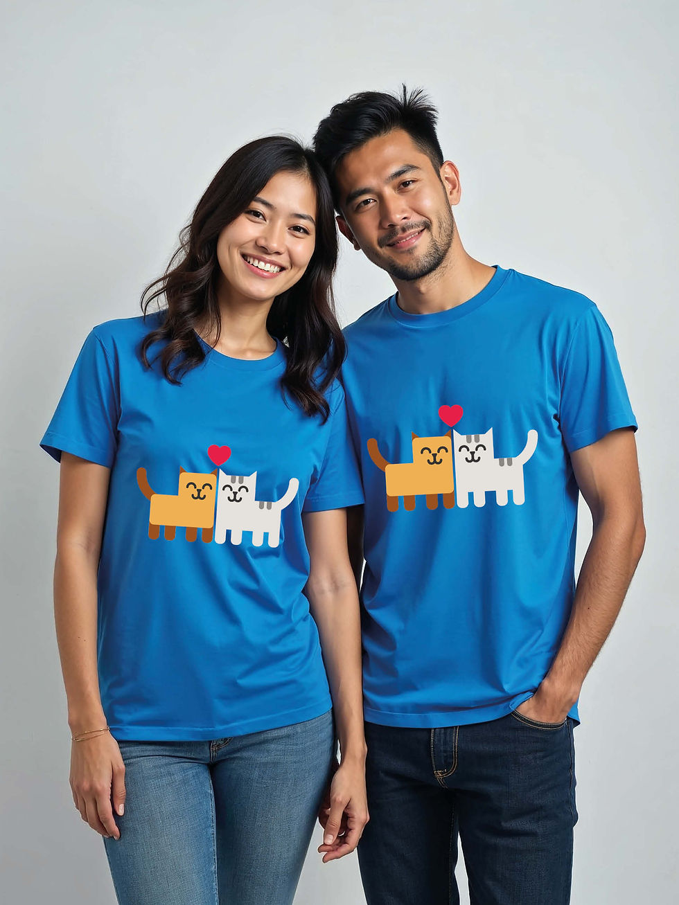 Thumbnail: Soulmates Cartoon Couple T-Shirt Lovers Edition – Premium Quality