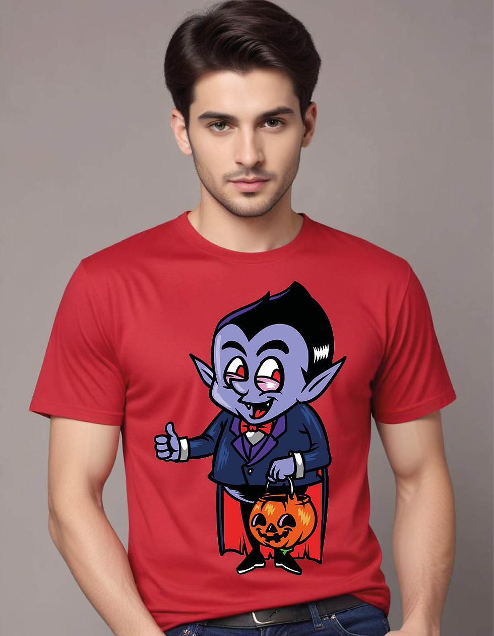 Thumbnail: dracula kid mens printed graphic t shirt